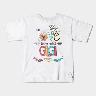 Love Being Called Gigi Happy Mother's Day Kids T-Shirt